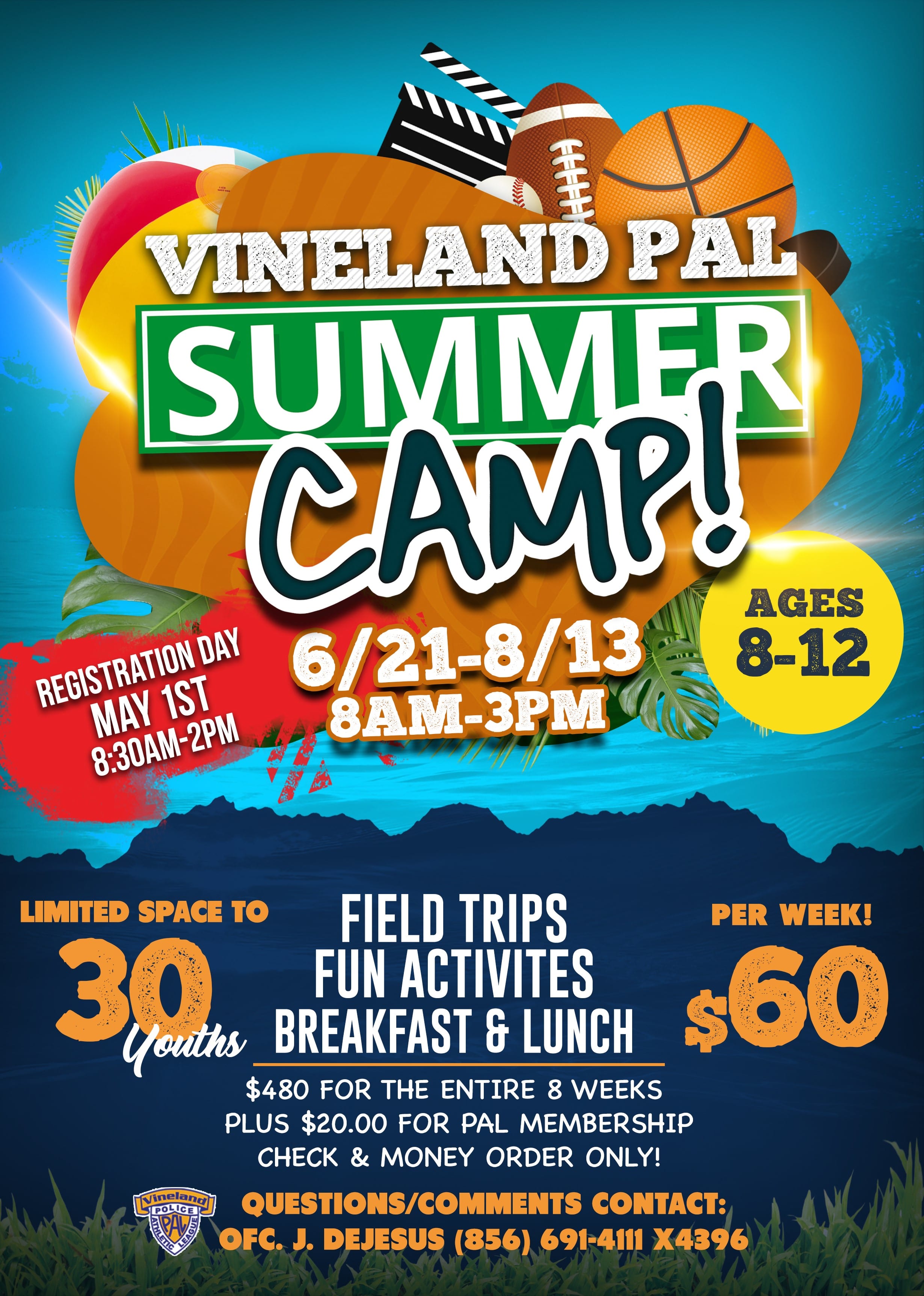 Summer Camp Vineland Police Athletic League