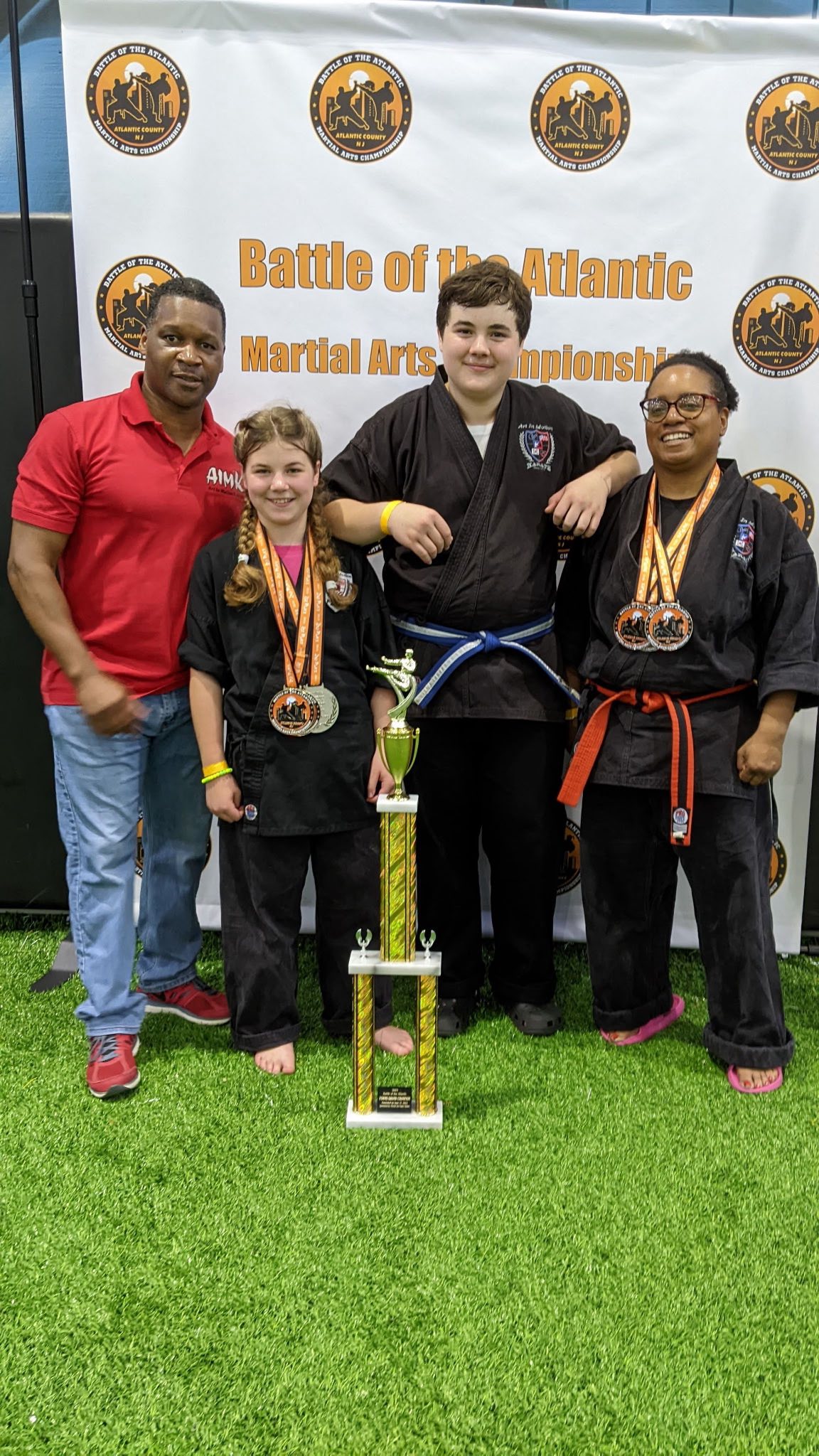 Vineland PAL karate program with main karate instructor pictured on the left